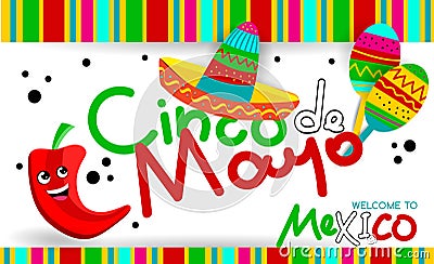 Mexican Cinco de Mayo Vector Illustration