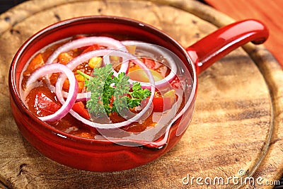 Mexican cuisine with chilli con carne Stock Photo