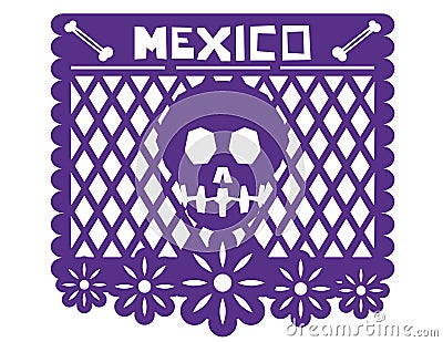 Mexican Decoration Paper Stock Photo