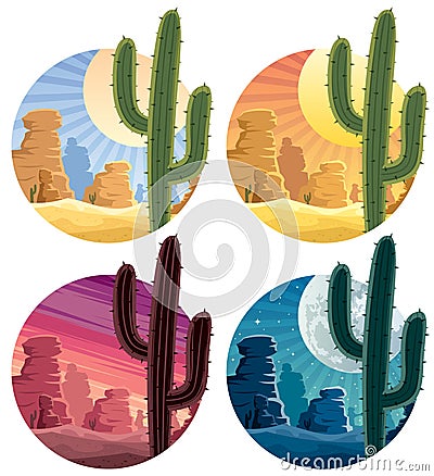 Mexican Desert Vector Illustration