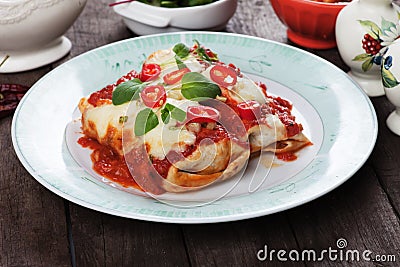 Mexican enchilada Stock Photo