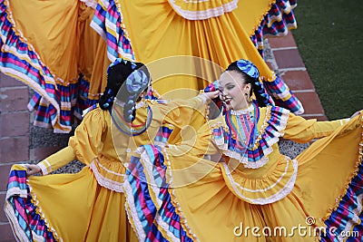 Mexican folkloric dancer Editorial Stock Photo