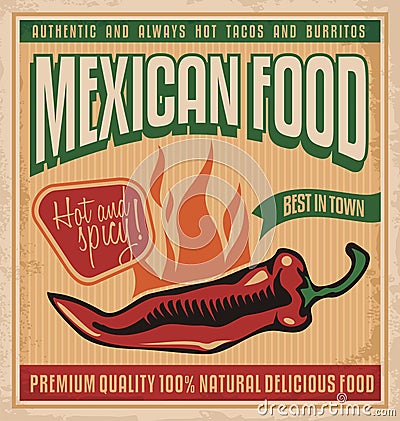 Mexican food Vector Illustration
