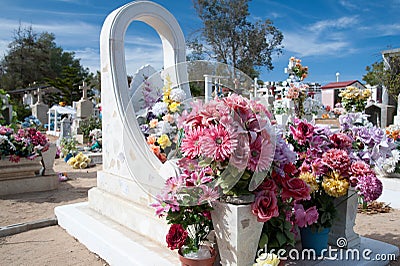 Mexican Grave Stock Photo