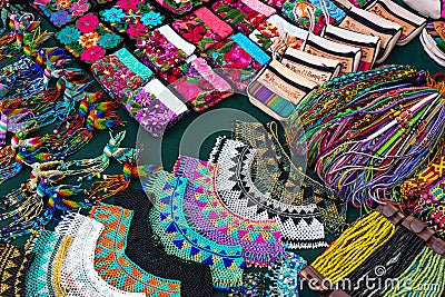 Mexican handcraft at market Stock Photo