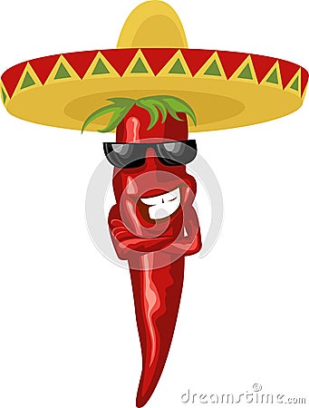 Mexican hot chili Vector Illustration