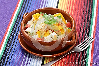 Mexican jicama and citrus salad Stock Photo