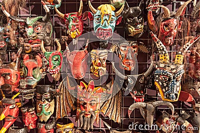 Mexican masks Editorial Stock Photo