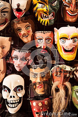 Mexican masks Editorial Stock Photo