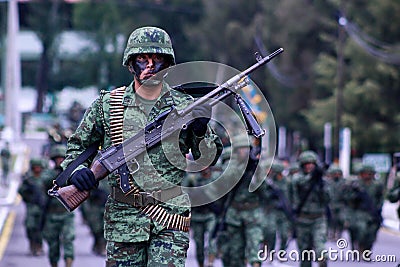 Mexican military Editorial Stock Photo