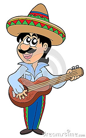 Mexican musician Vector Illustration