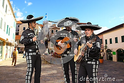 Mexican musicians mariachi Stock Photo