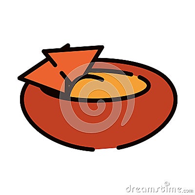 mexican nachos icon Vector Illustration