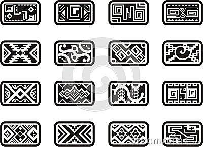 Mexican ornamental designs Stock Photo