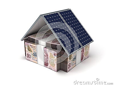 Mexican Pesos Energy Saving Stock Photo