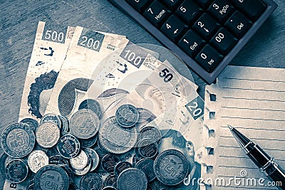 Mexican Pesos Stock Photo