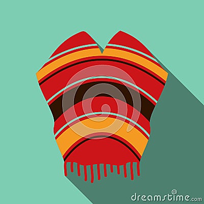 Mexican poncho illustration Vector Illustration