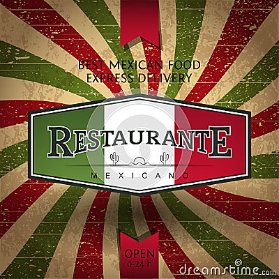 Mexican Restaurant Vector Illustration