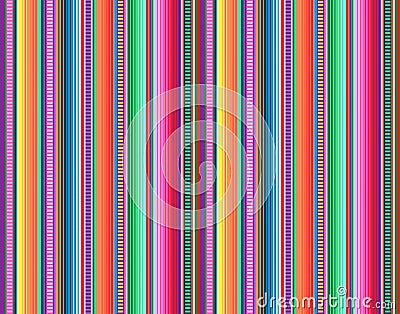 Mexican rug pattern. serape stripes vector Vector Illustration