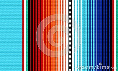 Mexican rug pattern. serape stripes vector Vector Illustration