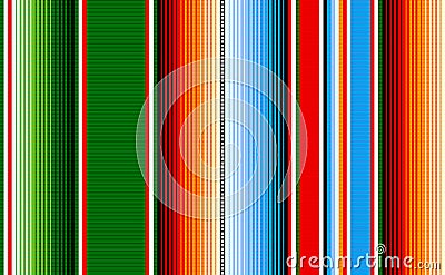 Mexican rug pattern. serape stripes vector Vector Illustration