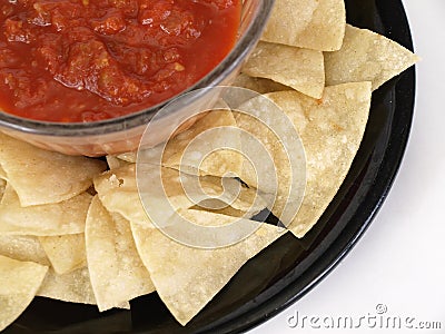 Mexican Salsa Platter Stock Photo