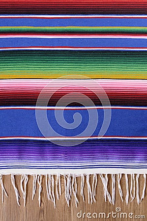 Mexican serape blanket background vertical copy space Stock Photo