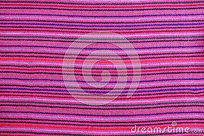 Mexican serape vibrant pink macro fabric texture Stock Photo