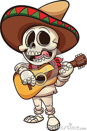 Mexican skeleton Vector Illustration