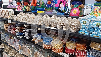 Mexican souvenirs and handicrafts Editorial Stock Photo