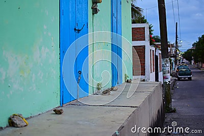 Mexican Streetscape Stock Photo