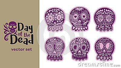 Mexican sugar skull. Vector illustration Vector Illustration