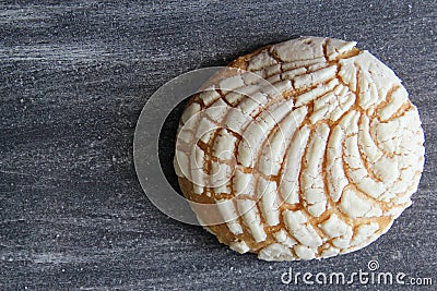 Mexican sweet bread, vanilla shell, chocolate shell Stock Photo