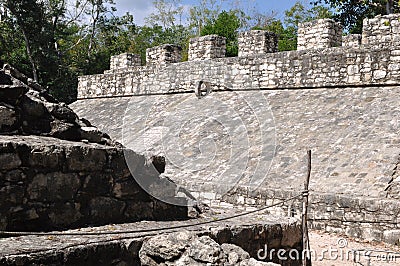 Mexico Ancient Mayan Court Game Stock Photo