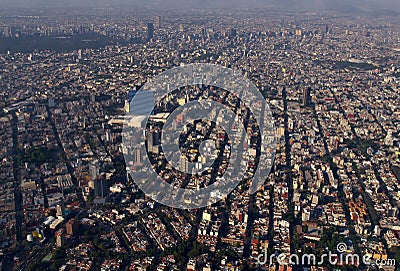 Mexico City Aerial Stock Photo