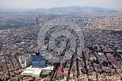 Mexico City Aerial Stock Photo