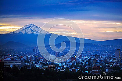 Mexico City Landscape Editorial Stock Photo
