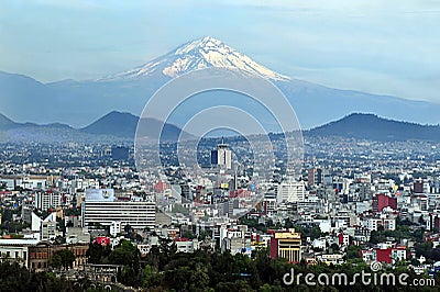 Mexico City Landscape Editorial Stock Photo
