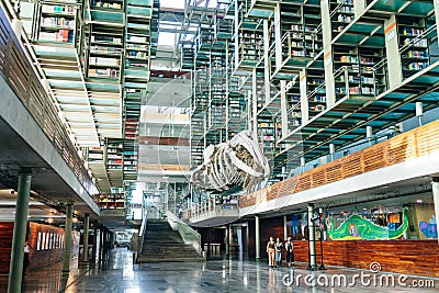 MEXICO CITY, MEXICO - may 2023 inside the Biblioteca Vasconcelos in Mexico City, Mexico. Editorial Stock Photo