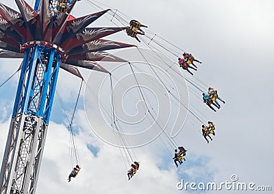 Six Flags Adventure amusement park in Mexico City Editorial Stock Photo