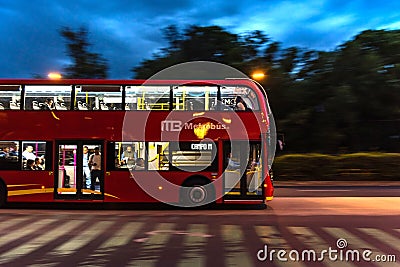 Mexico City - Public transportation - Metrobus Editorial Stock Photo