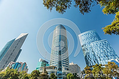 Mexico City skyscrapers Stock Photo