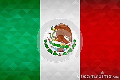 Mexico country flag of mexican nation Vector Illustration