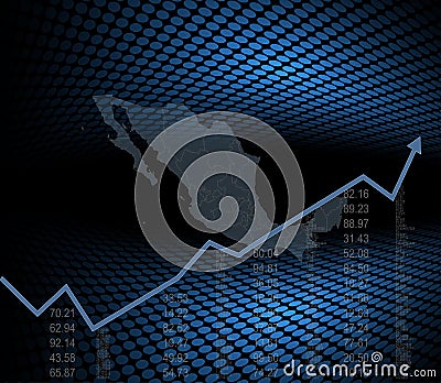 The Mexico economy and finance background Stock Photo