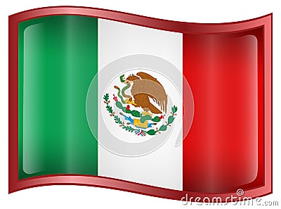 Mexico Flag Icon Vector Illustration