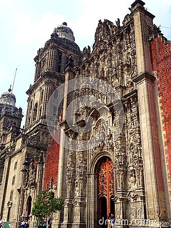 Mexico, Mexico City, Metropolitan Cathedral Stock Photo