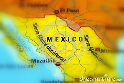 Mexico, officially the United Mexican States. Stock Photo