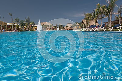 Mexico pool view from water Stock Photo