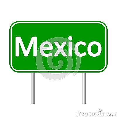 Mexico road sign. Stock Photo