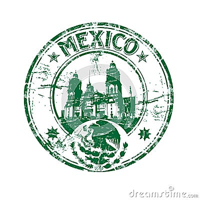 Mexico rubber stamp Vector Illustration